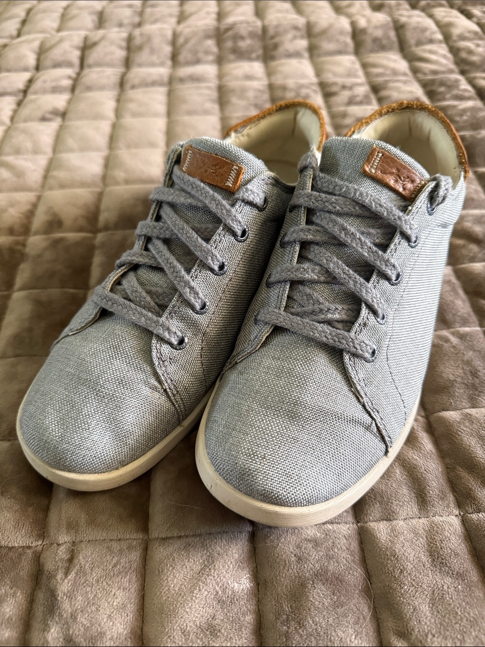 Chaco Ionia Gray Sneakers with Tan Accents